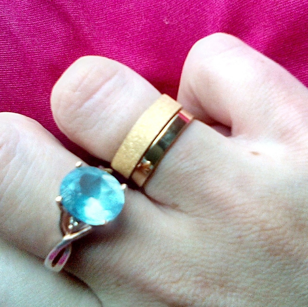 Sterling Forever 14K Gold Vermeil Textured Rings